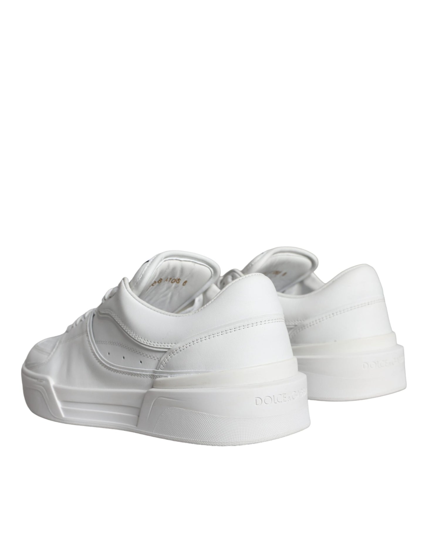 Dolce &amp; Gabbana Weiße Miami Leder Low Top Sneakers Schuhe