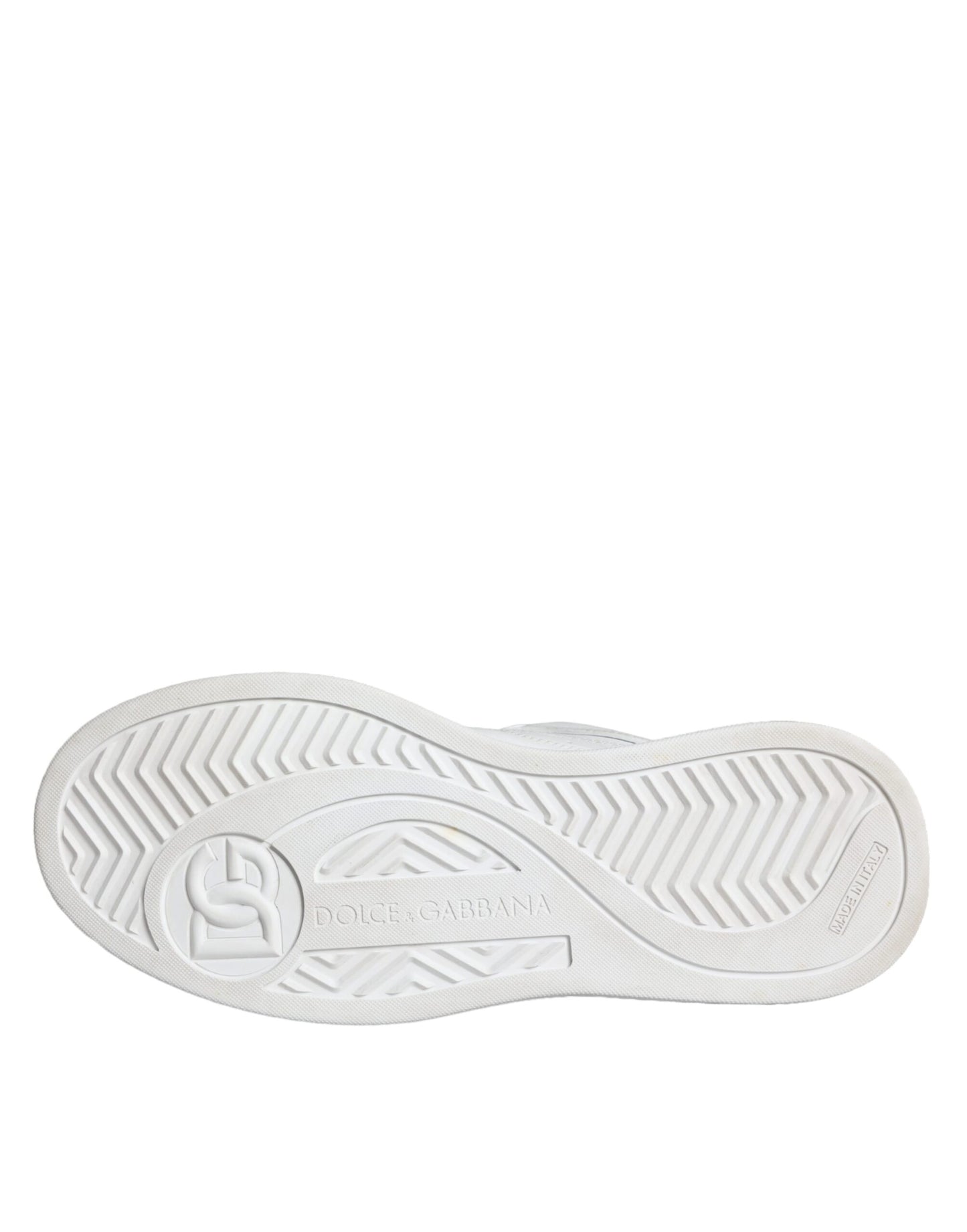 Dolce &amp; Gabbana Weiße Miami Leder Low Top Sneakers Schuhe