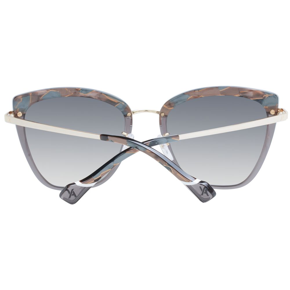 Yalea Sonnenbrille aus grauem Metall