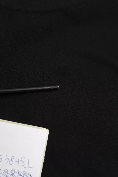 Balenciaga – Schwarzes T-Shirt aus Baumwolle mit Rundhalsausschnitt und kurzen Ärmeln und Logodruck
