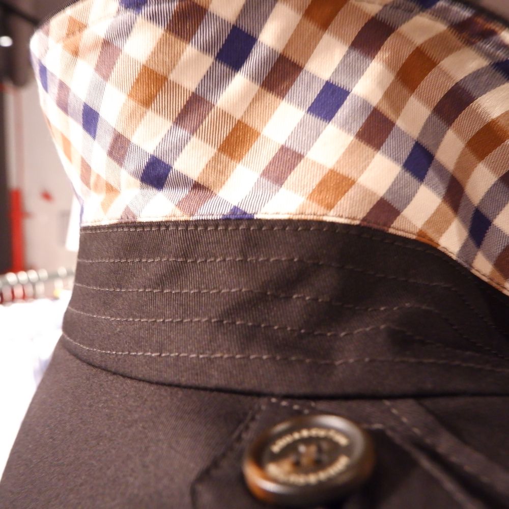 Aquascutum Herren-Trenchcoat aus blauer Baumwolle