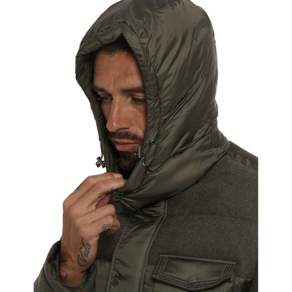 Yes Zee Grüne Wolljacke für Herren