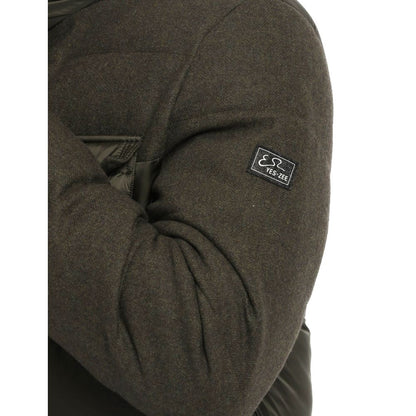 Yes Zee Grüne Wolljacke für Herren