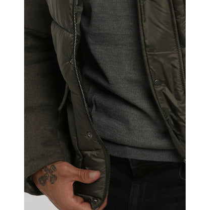 Yes Zee Grüne Wolljacke für Herren
