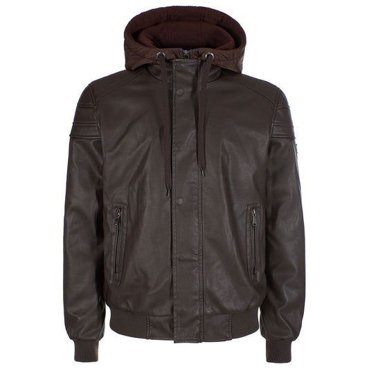 Yes Zee Herrenjacke aus Polyethylen, Braun