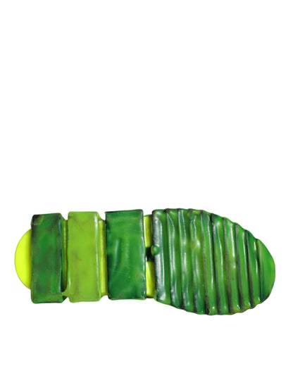 Dolce &amp; Gabbana Weiß Gelb Slip On Sorrento Sneakers Schuhe