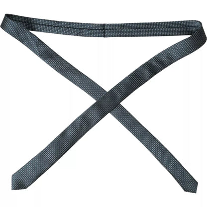 Dolce &amp; Gabbana – Grün gemusterte, verstellbare Herrenkrawatte aus 100 % Seide