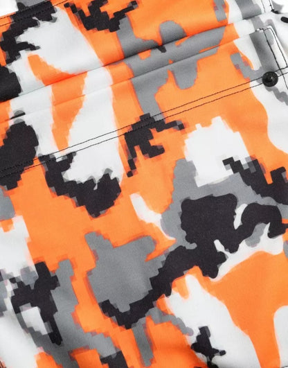 Dolce &amp; Gabbana Mehrfarbiger Camouflage-Pullover mit Rundhalsausschnitt