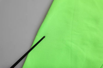 Dolce &amp; Gabbana Grüner Patchwork-Pullover mit Rundhalsausschnitt und Herz