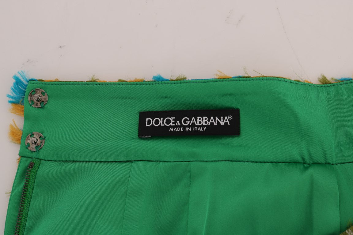 Dolce &amp; Gabbana – Gerader Bleistiftrock aus mehrfarbigem Jacquard