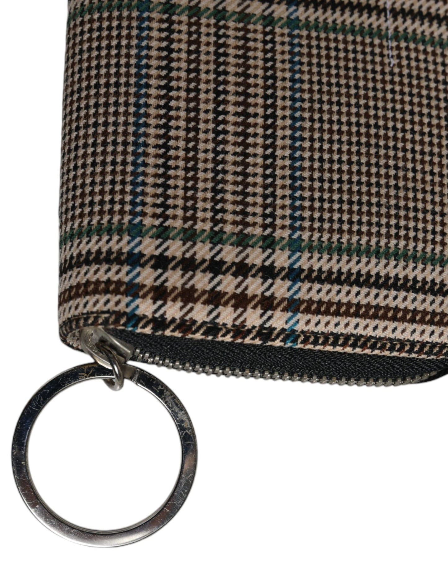 MM6 Maison Margiela – Mehrfarbige Clutch mit Hahnentrittmuster und Rundum-Reißverschluss