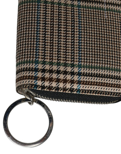 MM6 Maison Margiela – Mehrfarbige Clutch mit Hahnentrittmuster und Rundum-Reißverschluss