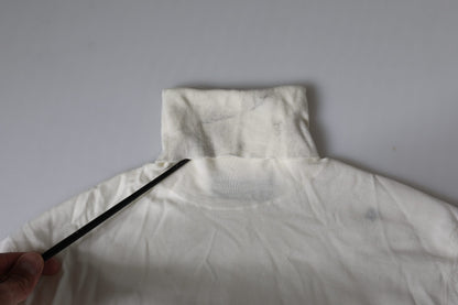 Dolce &amp; Gabbana Pullover aus gebrochenem Weiß mit Rollkragen