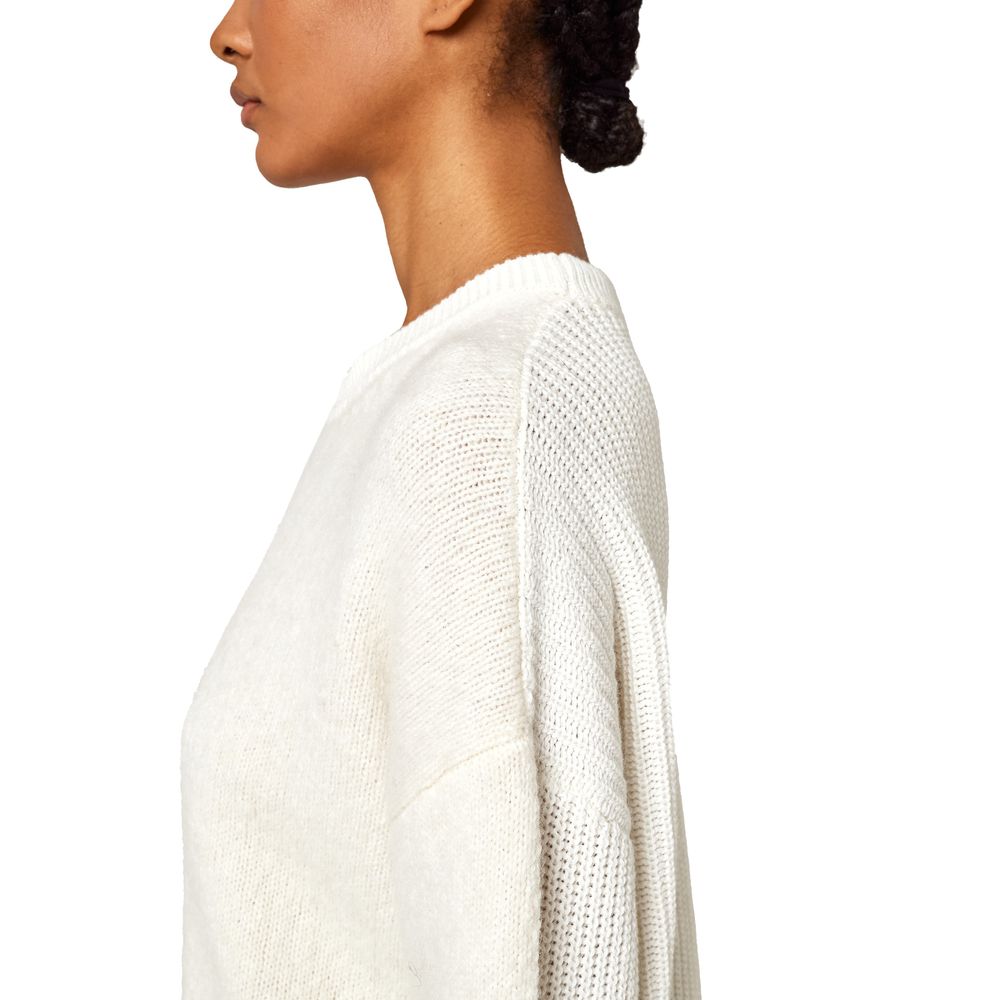 Alpha Studio – Weißer Pullover aus recycelter Wolle für Damen
