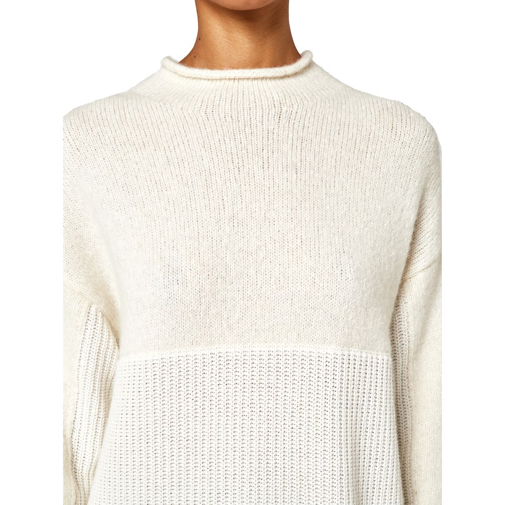 Alpha Studio – Weißer Pullover aus recycelter Wolle für Damen