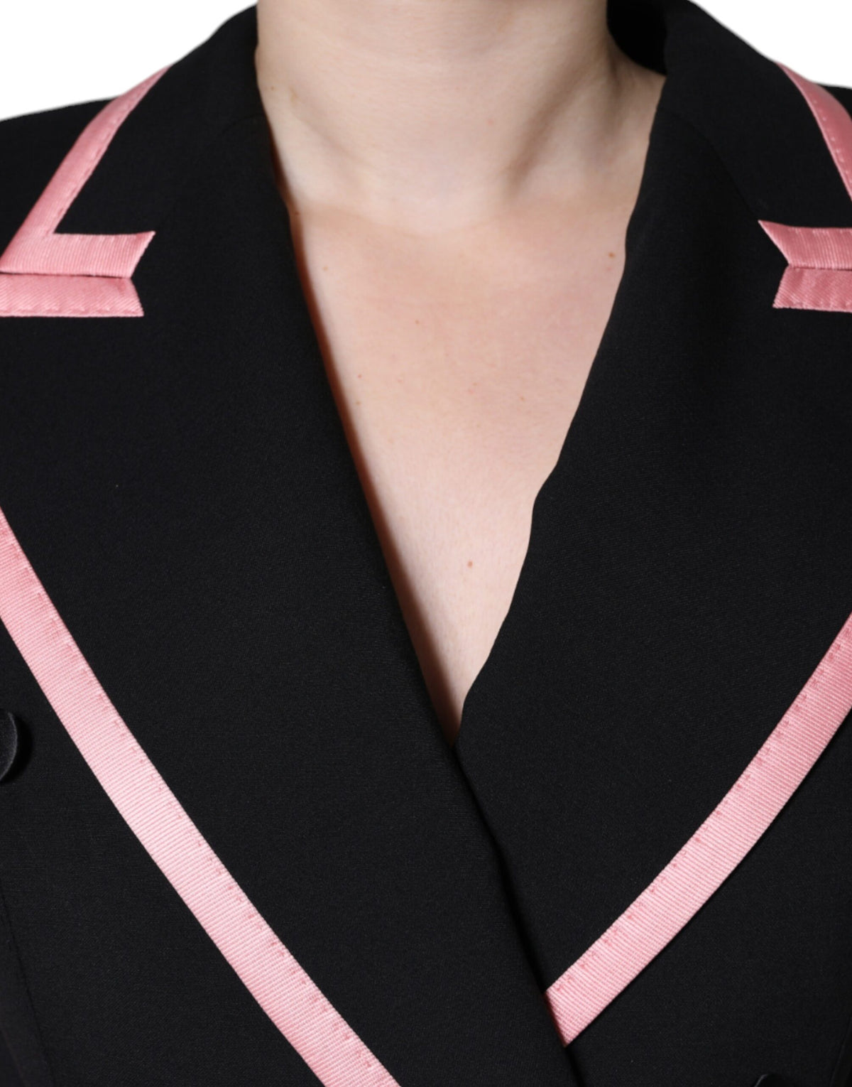 Dolce &amp; Gabbana Schwarzes ärmelloses Jumpsuit-Kleid aus Wollmischung