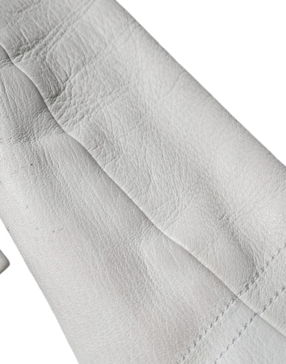 Dolce &amp; Gabbana – Weiße, zweireihige Blazer-Manteljacke