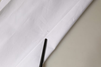 Dolce &amp; Gabbana – Weiße, konische Jeans aus Baumwolle mit mittlerer Taille