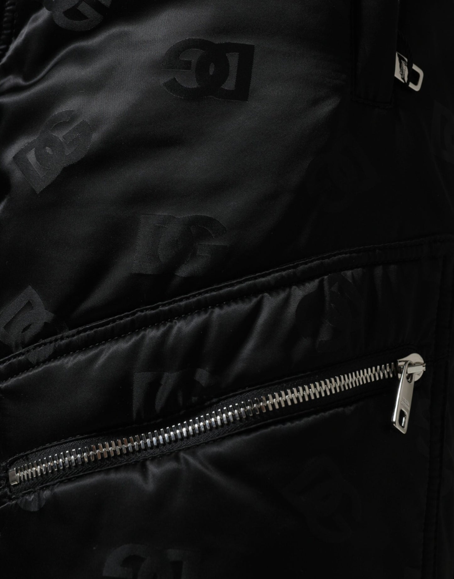 Dolce &amp; Gabbana – Schwarze, gesteppte Hose mit hoher Taille und weitem Bein für Damen