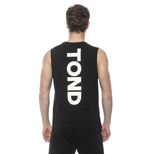 Tond Schwarzes Herren-Tanktop aus Baumwolle