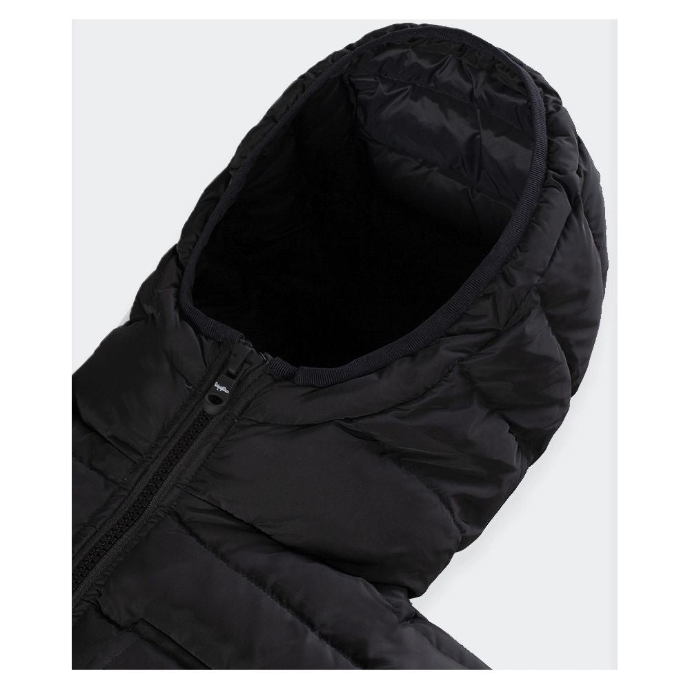 Refrigiwear Schwarze Nylon-Herrenjacke