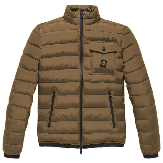 Refrigiwear Brown Nylon Men Jacket