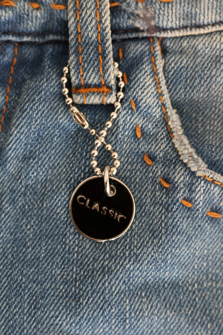 Costume National Klassische Jeans aus Baumwolle in Blauwäsche