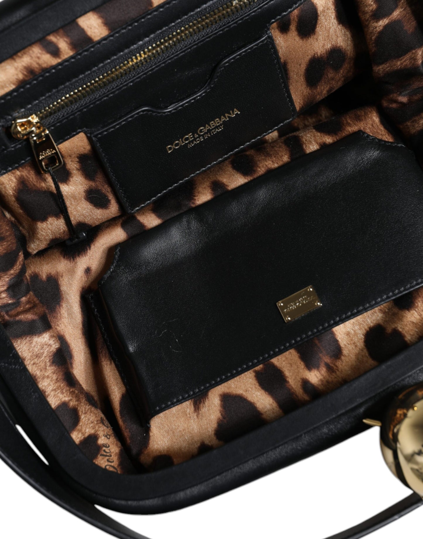 Dolce &amp; Gabbana – Schwarze Clutch aus Kalbsleder