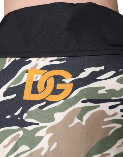 Dolce &amp; Gabbana Mehrfarbiges Camouflage Button-Down-Freizeithemd für Herren