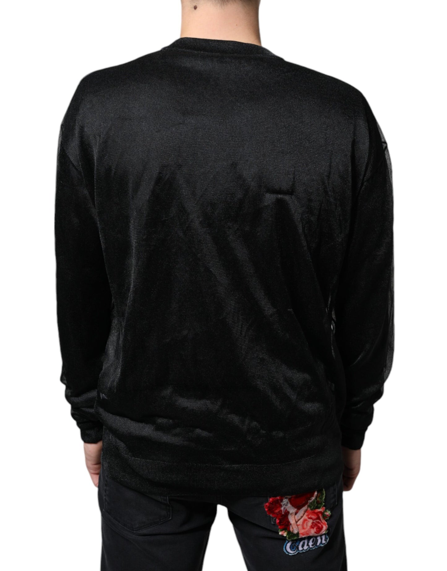 Dolce &amp; Gabbana Schwarzer Polyester-Pullover