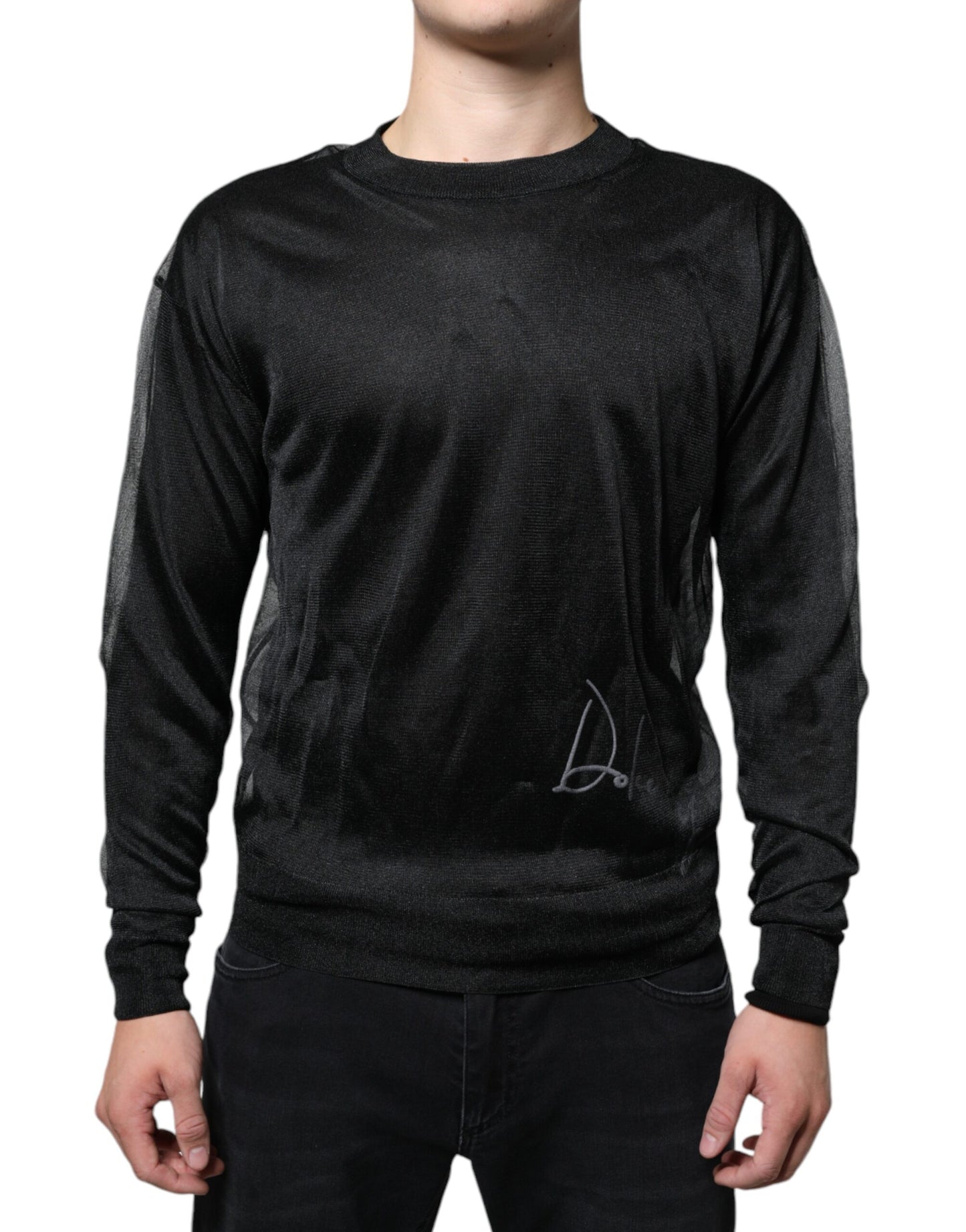 Dolce &amp; Gabbana Schwarzer Polyester-Pullover