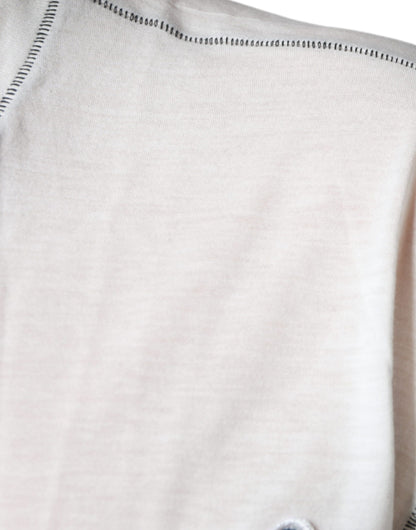 Dolce &amp; Gabbana – Weißes T-Shirt mit Rundhalsausschnitt und Engelskronen-Print