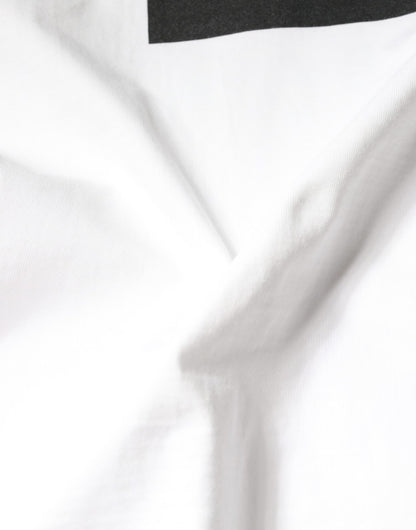 Dolce &amp; Gabbana – Lässiges T-Shirt aus weißer Baumwolle mit DG-Logo-Print