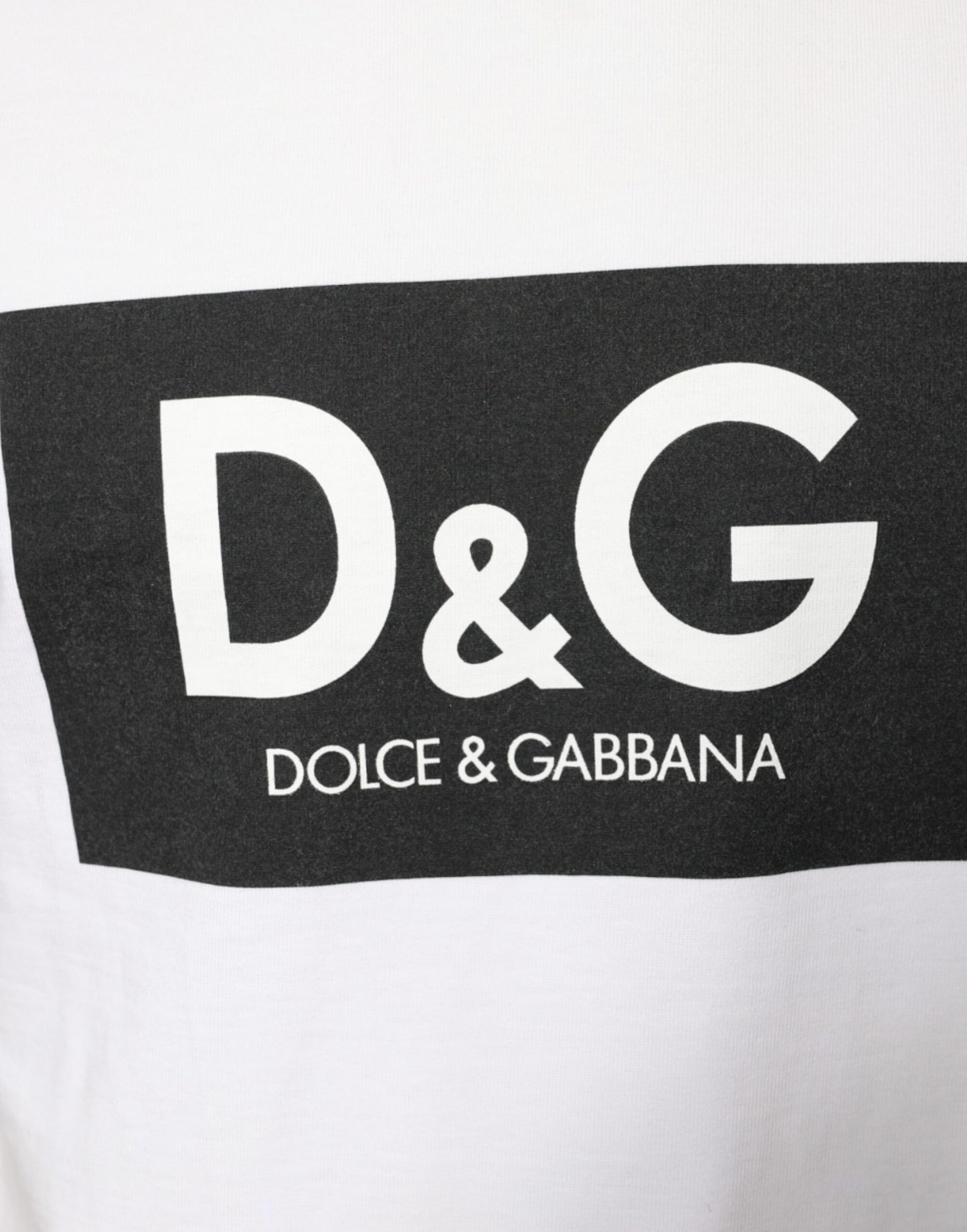 Dolce &amp; Gabbana – Lässiges T-Shirt aus weißer Baumwolle mit DG-Logo-Print