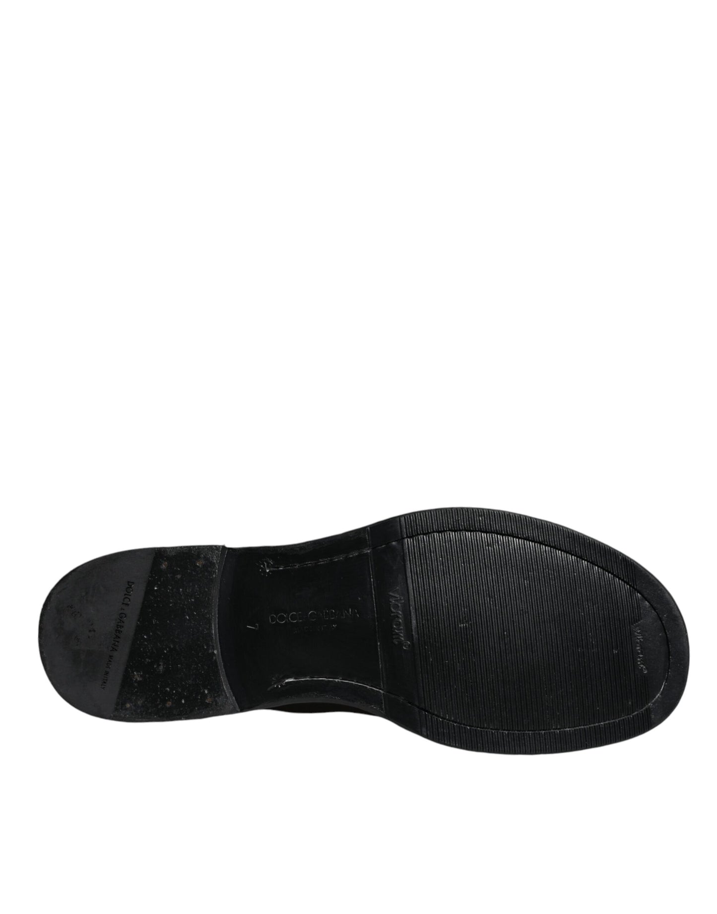 Dolce &amp; Gabbana – Wadenhohe Stiefel aus schwarzem Pferdeleder