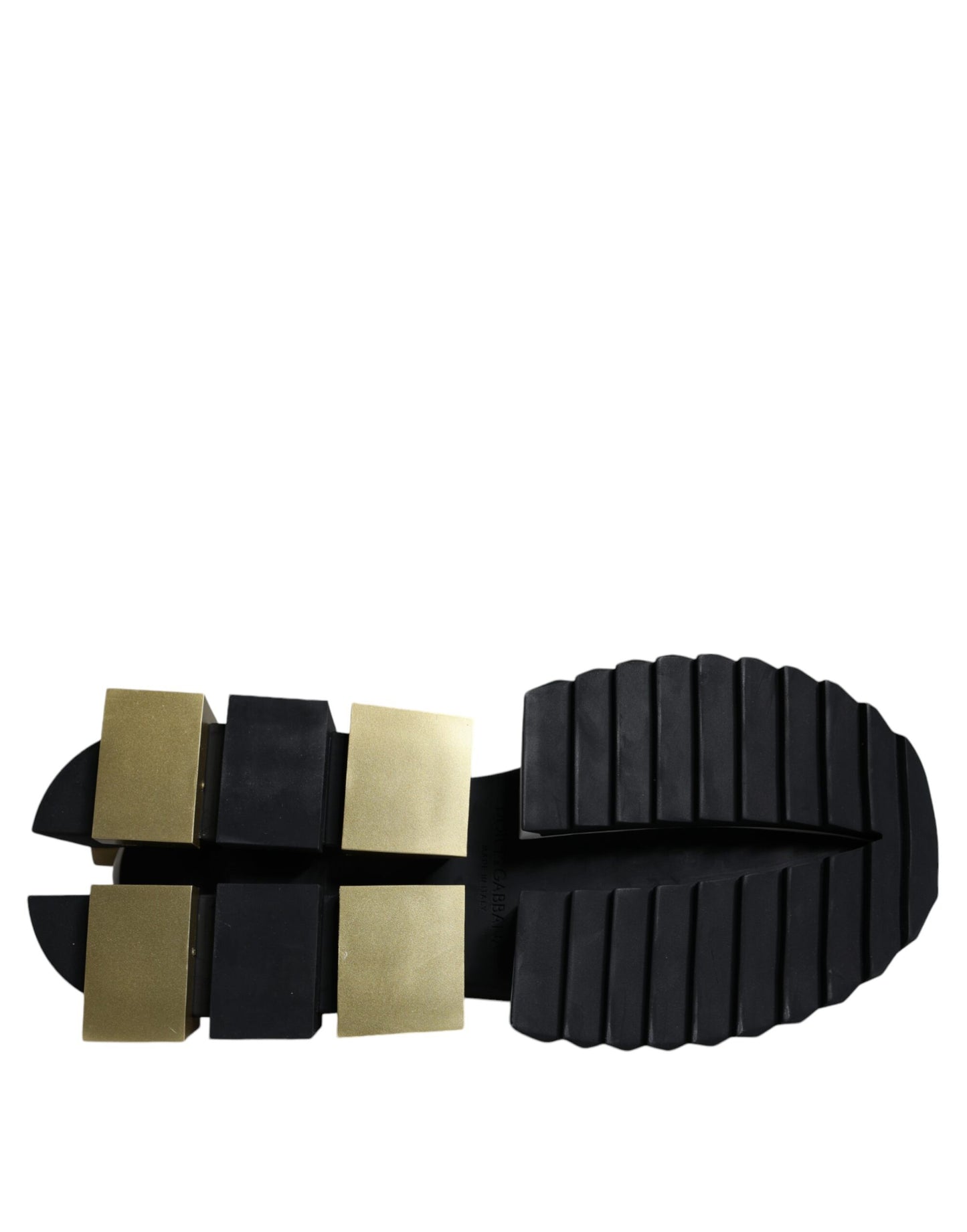 Dolce &amp; Gabbana Weißgold Schwarz Leder SUPER KING Sneakers Schuhe