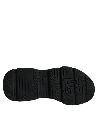 Dolce &amp; Gabbana – Daymaster – Sneaker mit Logo-Plakette in Weiß und Schwarz