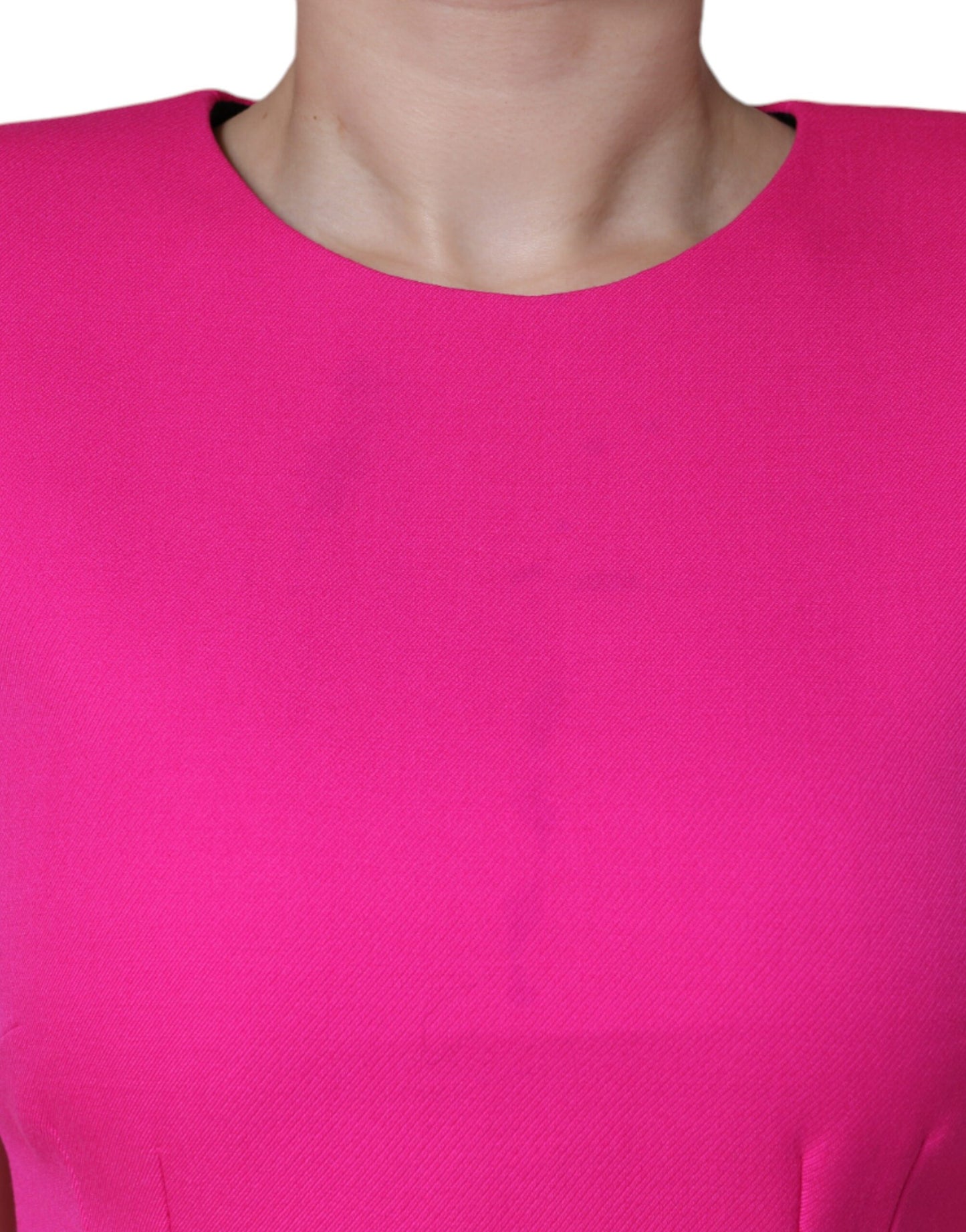 Dolce &amp; Gabbana – Rosa ärmelloses, figurbetontes Minikleid in A-Linie