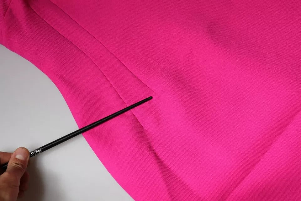 Dolce &amp; Gabbana – Rosa ärmelloses, figurbetontes Minikleid in A-Linie