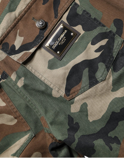 Dolce &amp; Gabbana – Mehrfarbige Cargohose mit Camouflage-Muster