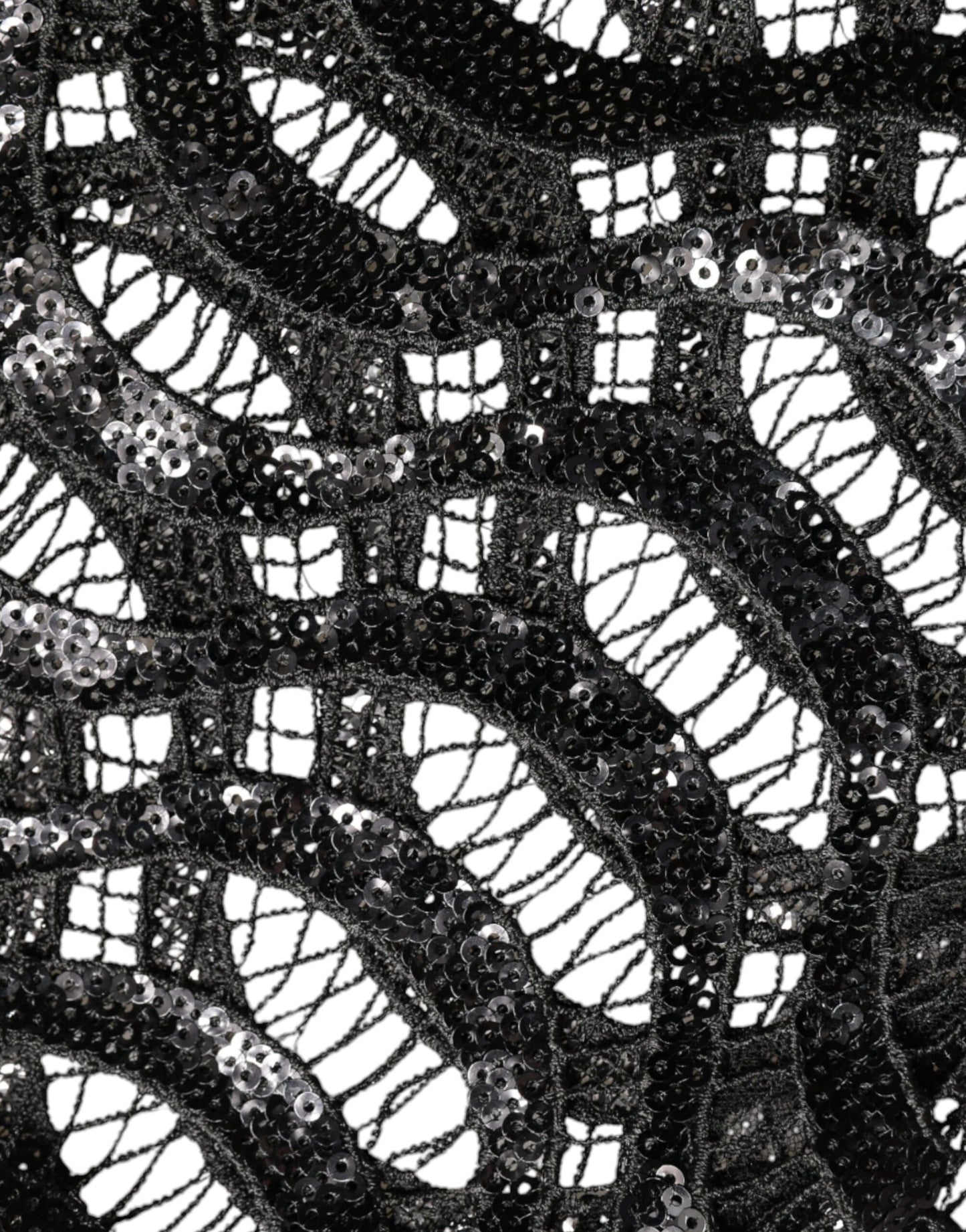 Dolce &amp; Gabbana – Schwarzes, ärmelloses Tanktop mit Pailletten