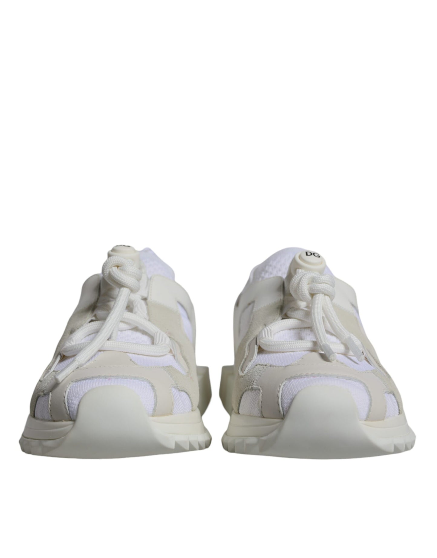 Dolce &amp; Gabbana Sorrento Trekking-Sneakers aus weißem Mesh