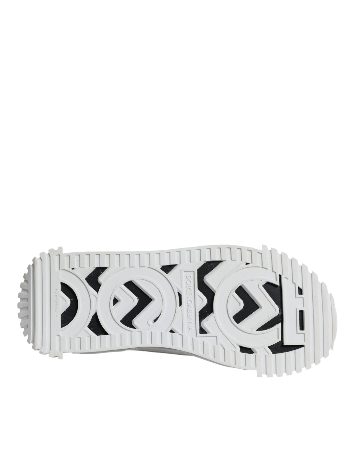 Dolce &amp; Gabbana Weiß Schwarz Low Top NS1 Sneakers Schuhe