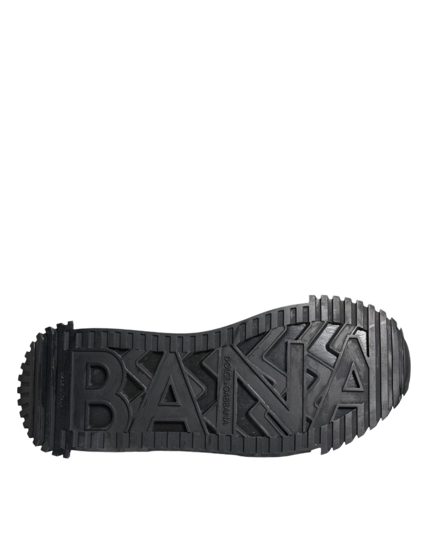 Dolce &amp; Gabbana – Schwarze, niedrige NS1-Sneaker mit Logo und Schnürung