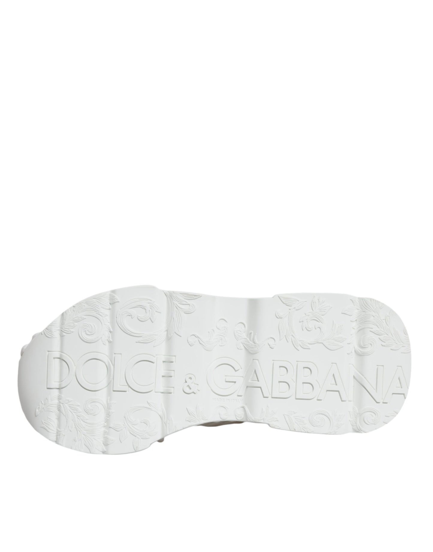 Dolce &amp; Gabbana – Weiße, gestrickte Daymaster-Sneakers