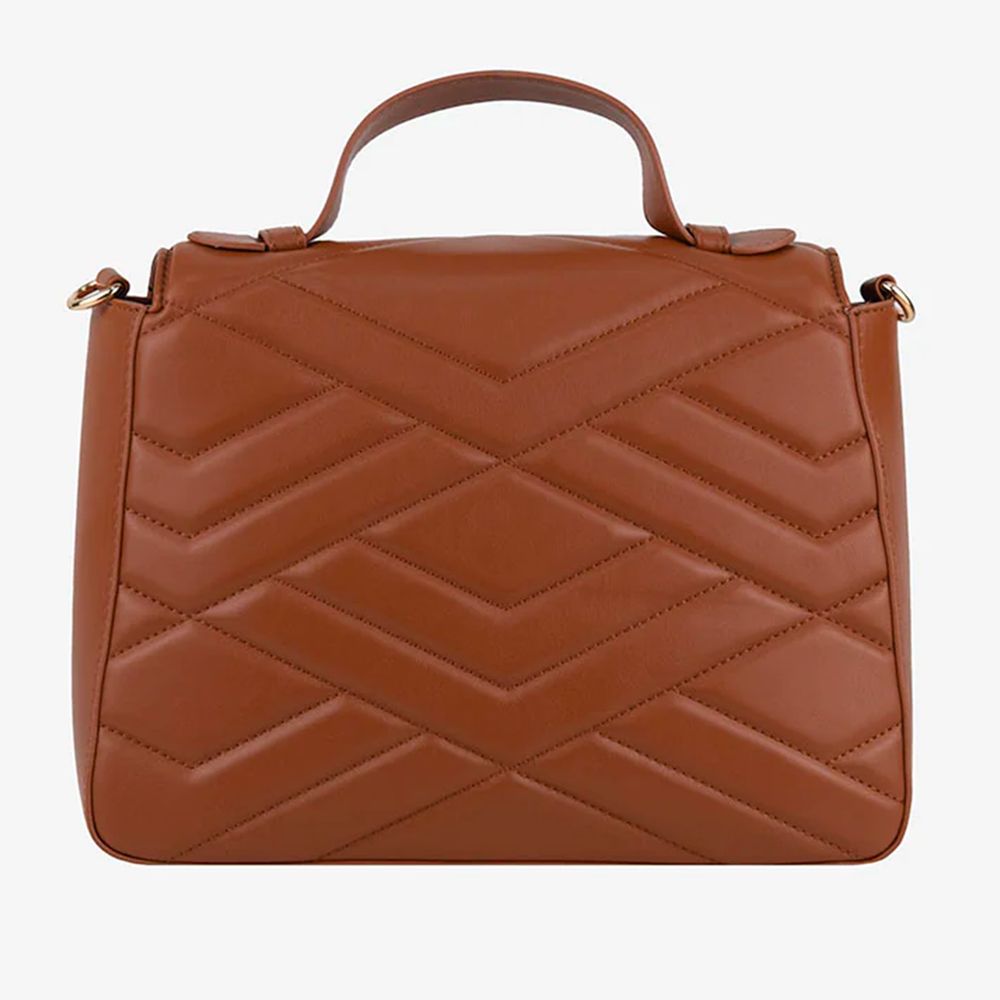 CRISTINAEFFE Braune Umhängetasche aus Kunstleder für Damen