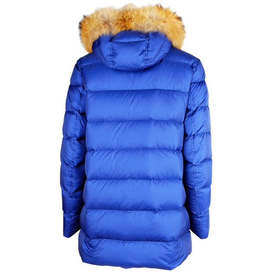 Blaue Nylonjacke für Herren hinzufügen