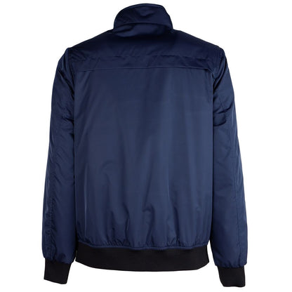La Martina Blue Polyester Men Jacket