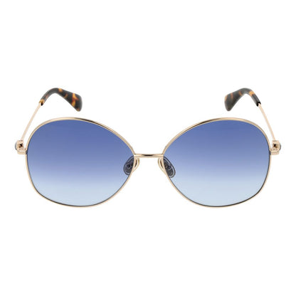 Max Mara Sonnenbrille aus goldfarbenem Metall