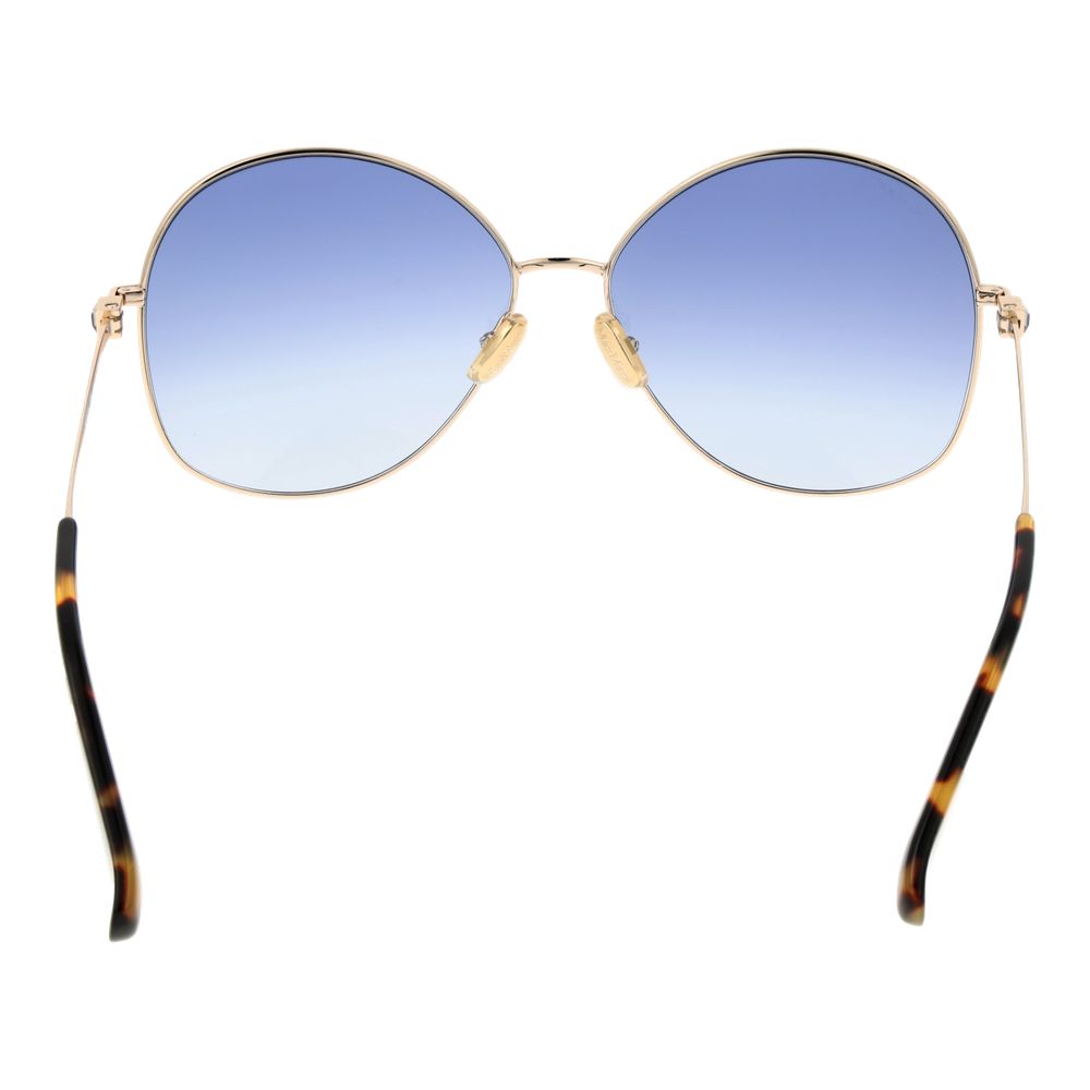 Max Mara Sonnenbrille aus goldfarbenem Metall